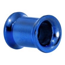 Load image into Gallery viewer, 0G Royal Blue Anodized Titanium Screw Fit Tunnel