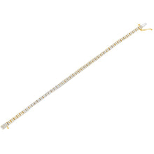 Load image into Gallery viewer, 14K Yellow Gold Plated .925 Sterling Silver 3.0 Cttw Diamond Link Bracelet (K-L Color, I2-I3 Clarity) - 7.25"