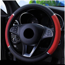 将图片加载到图库查看器,38CM Car Steering Wheel Cover Auto Steering Wheel Braid On The Steering Wheel Cover Case Steering Wheel Cover Universal Microfiber Leather Viscose Breathable Anti-Slip Universal Genuine Leather Auto Car Steering Wheel Cover Car Accessories