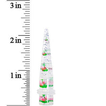 将图片加载到图库查看器,00G Clear Acrylic Glitter Pink Cherry Confetti Taper