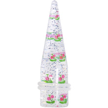 Load image into Gallery viewer, 5/8 Clear Acrylic Glitter Pink Cherry Confetti Taper