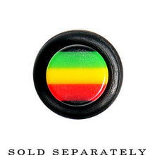 将图片加载到图库查看器,00G Acrylic Rasta Stripes Straight Taper