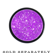 将图片加载到图库查看器,18mm Purple Acrylic Silver Glitter Taper