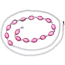 将图片加载到图库查看器,Aphrodite Amore Pink Gem Adjustable Belly Chain