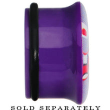 Load image into Gallery viewer, 9/16 Purple Acrylic Monster Mouth Plug
