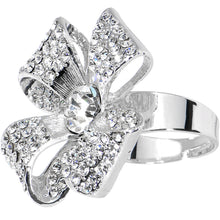 Load image into Gallery viewer, Decorative Sparkling Ribbon Adjustable Ring