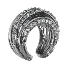 将图片加载到图库查看器,Multi Row Dazzling Gem Adjustable Ring