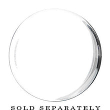 将图片加载到图库查看器,24mm Clear White Acrylic Mirror Split Saddle Plug