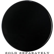 Load image into Gallery viewer, 36mm Clear Black Acrylic Mirror Split Saddle Plug
