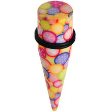 Load image into Gallery viewer, 18mm Groovy Retro Flower Acrylic Taper