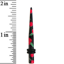 将图片加载到图库查看器,6G Black Acrylic Red Cherry Logo Taper