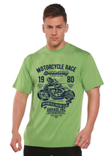 Load image into Gallery viewer, Motorcycles Race Men's Bamboo Viscose/Organic Cotton Short Sleeve Graphic T-Shirt