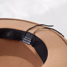 将图片加载到图库查看器,Winter Autumn Woolen Women Men Fedora Hats Fashionable Women Classic Wide Brim Fedora Hat Adjustable Big Fedoras Hat Luxury Brim Fedora Hat Summer Men Classic Hat