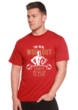 Load image into Gallery viewer, The Real Workout Men's Bamboo Viscose/Organic Cotton Short Sleeve Graphic T-Shirt