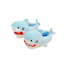 将图片加载到图库查看器,Warm Shark Womens Home Slippers Fashion Plush Winter Funny Elegant Women Slippers Cute Cartoon Shark Indoor Warm Home Cotton Slippers