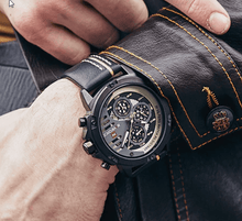 Load image into Gallery viewer, Men's Sports Waterproof Watch With Chronometers And Leather Belt Multifunction Wristwatch Unique Design Perfect Gift