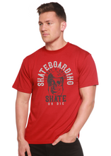 Load image into Gallery viewer, Skate Boarding Men's Bamboo Viscose/Organic Cotton Short Sleeve Graphic T-Shirt