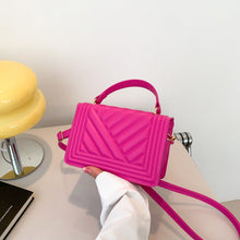 Load image into Gallery viewer, Dazzling Bags For Women Chain Crossbody Bags In Pu Leather Female Fashionable Shoulder Bag Ladies Handbags Simple Messenger Bag Casual Indentation Western Style Portable Women