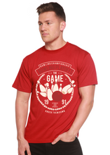 Load image into Gallery viewer, Bowling Playoffs Men's Bamboo Viscose/Organic Cotton Short Sleeve Graphic T-Shirt