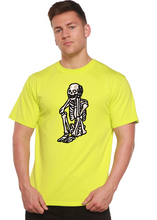 Load image into Gallery viewer, Sad Skeleton Halloween Unisex Bamboo Viscose/Organic Cotton Short Sleeve Graphic T-Shirt