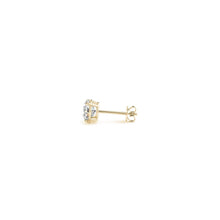 Load image into Gallery viewer, 1/2 cttw Lab Grown Round Diamond Stud Earrings 14k Yellow Gold (G/VS2)