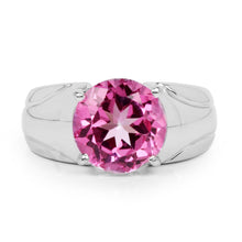 Load image into Gallery viewer, 4.55 Carat Genuine Pink Topaz .925 Sterling Silver Ring