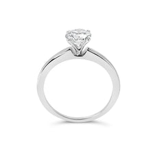 Load image into Gallery viewer, 14K White Gold 1.0 Cttw Round Lab Grown Diamond 4 Prong Solitaire Engagement Ring (F-G Color, VS2-SI1 Clarity) - Ring Size 7