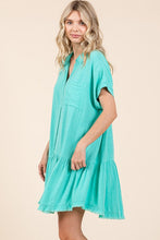 Load image into Gallery viewer, New Summer Linen Blend Button Down Shirt Mini Dress For Women β Fluttering, Casual, Timeless and Versatile Wardrobe Staple