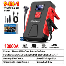 将图片加载到图库查看器,Portable Car Jump Starter with Air Compressor
