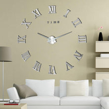将图片加载到图库查看器,3D Big Acrylic Mirror Wall Clock Quartz Watch Still Life Clocks Frameless Wall Clock 3D Surface Mirror Wall Clock Modern Design Large Mute Wall Watches Stickers for Living Room Bedroom Home Decorations Modern Home Decoration Living Room Stickers
