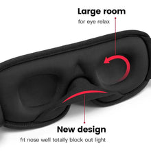 Load image into Gallery viewer, 3D Block Out Light Soft Padded Sleeping Mask