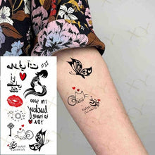 Load image into Gallery viewer, 3D Butterfly Waterproof Temporary Tattoo Sticker Snake Flowers Elegant Small Popular Tattoo For Womens Mens