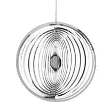 Load image into Gallery viewer, 3D Drop-shaped Rotating Wind Spinner Outdoor Metal Sculptures Flowing Stainless Steel Wind Chimes Flowing-Light Effect Design Home Garden Decoration Outdoor Hanging Decor Gift Wind Spinners Mirrored Patio Wind Chime Yard Decor