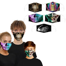 Load image into Gallery viewer, 3D Halloween Special Scary Faces Reusable Face Masks