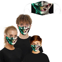 Load image into Gallery viewer, 3D Halloween Special Scary Faces Reusable Face Masks
