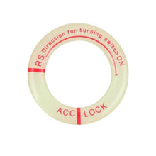 Load image into Gallery viewer, 3D Key Ring Sticker Engine Start Push Button Switch Ring Cover Trim Luminous Ignition Switch Cover Car Styling Circle Light Decoration for Auto Motorcycle Universal Ignition Start Stop Button Luminous Ring Cover Trim Compatible