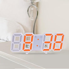 将图片加载到图库查看器,3D Large LED Digital Wall Clock Date Time Celsius Nightlight Display Table Desktop Clocks 3D Digital Alarm Clock Modern Design LED Wall Desk Clocks 12/24H Time /Date/ Temperature Display Nightlight /Brightness Adjustable/ Alarm Clock For Living Room