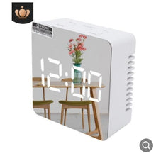 将图片加载到图库查看器,3D Large LED Digital Wall Clock Date Time Celsius Nightlight Display Table Desktop Clocks 3D Digital Alarm Clock Modern Design LED Wall Desk Clocks 12/24H Time /Date/ Temperature Display Nightlight /Brightness Adjustable/ Alarm Clock For Living Room