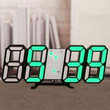 将图片加载到图库查看器,3D Large LED Digital Wall Clock Date Time Celsius Nightlight Display Table Desktop Clocks 3D Digital Alarm Clock Modern Design LED Wall Desk Clocks 12/24H Time /Date/ Temperature Display Nightlight /Brightness Adjustable/ Alarm Clock For Living Room