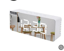 将图片加载到图库查看器,3D Large LED Digital Wall Clock Date Time Celsius Nightlight Display Table Desktop Clocks 3D Digital Alarm Clock Modern Design LED Wall Desk Clocks 12/24H Time /Date/ Temperature Display Nightlight /Brightness Adjustable/ Alarm Clock For Living Room