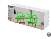 将图片加载到图库查看器,3D Large LED Digital Wall Clock Date Time Celsius Nightlight Display Table Desktop Clocks 3D Digital Alarm Clock Modern Design LED Wall Desk Clocks 12/24H Time /Date/ Temperature Display Nightlight /Brightness Adjustable/ Alarm Clock For Living Room