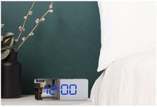将图片加载到图库查看器,3D Large LED Digital Wall Clock Date Time Celsius Nightlight Display Table Desktop Clocks 3D Digital Alarm Clock Modern Design LED Wall Desk Clocks 12/24H Time /Date/ Temperature Display Nightlight /Brightness Adjustable/ Alarm Clock For Living Room
