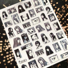 将图片加载到图库查看器,3D Nail Art Stickers Decal Template Nail Tool Decorations Nail Slider Metallic Nail Art Stickers Set Love Metal Nail Studs Decals for Women Nail Decorations Accessories Metal Curve Stripe Lines Design Letter Nail Sticker Decoration