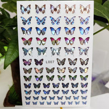将图片加载到图库查看器,3D Nail Sticker Waterproof Shining Decals Stickers for Nails Cute Beautiful Love Heart Nail Art Decoration Aurora Silver Design Nail Art Stickers Decals Nail Art Supplies Valentines Day 3D Self-Adhesive Nail Decorations Manicuring Nail Art Manicure