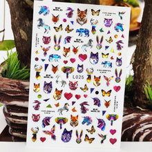 将图片加载到图库查看器,3D Nail Sticker Waterproof Shining Decals Stickers for Nails Cute Beautiful Love Heart Nail Art Decoration Aurora Silver Design Nail Art Stickers Decals Nail Art Supplies Valentines Day 3D Self-Adhesive Nail Decorations Manicuring Nail Art Manicure