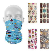 Load image into Gallery viewer, 3D Printed Mini Pattern Headscarf Fashion Women Summer Neck Gaiter Cute Cartoon Animal Tubular Hijab Scarf Face Seamless Bandana Printed Oil Painting Art Neck Scarf Women Soft Face Bandana Sunflower Night Hijab Scarf Face Mask
