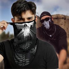 将图片加载到图库查看器,3D Punisher Army Headband Sport Half Mask Face Cover Hunting Camping Bufandas Balaclava Bicycle Outdoor Balaclava Bandana UV Biker Cover Scarf Seamless Magic Headband Camouflage Neck Gaiter Face Cover Headwear Scarf Unisex Men Women Bandanas