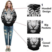 Load image into Gallery viewer, 3D Tiger Print Unisex Sweatshirts
