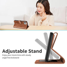 Load image into Gallery viewer, 3D Tree Flip Leather Case For iPhone 13 12 Mini Phone Cover PU Leather Wallet Case with Card Holder Kickstand Wrist Strap Flip Cover for iPhone