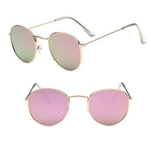Load image into Gallery viewer, Leon Elegant Unisex Woman and Man Classic Round Sunglasses Designer Glasses Lady Round Luxury Retro Sunglasses With Vintage Mirror Oculos De Sol Gafas
